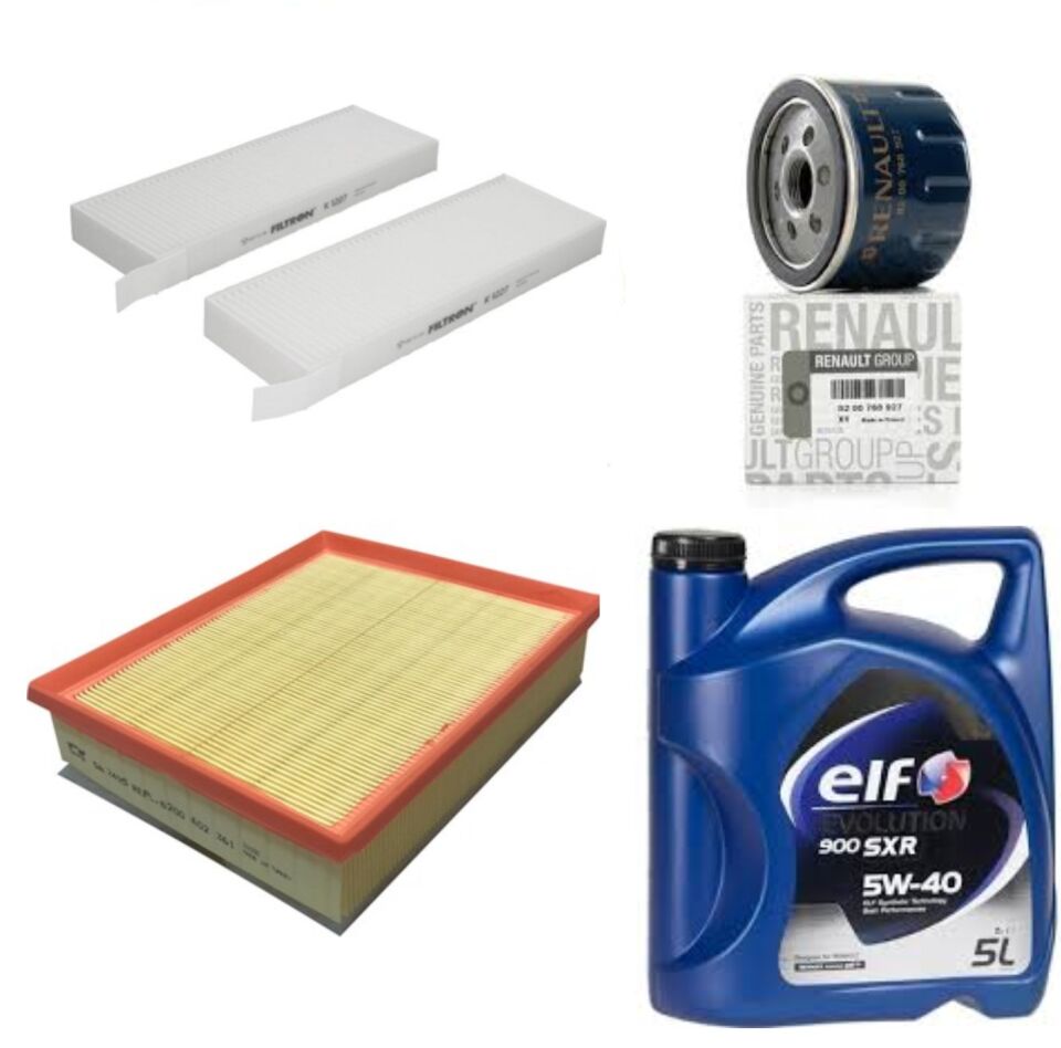 Laguna 3-III Yağ Bakım Seti 1.5 Dci K9K (2007-2015) (Motor Yağı+Yağ+Hava+Polen Filtre)