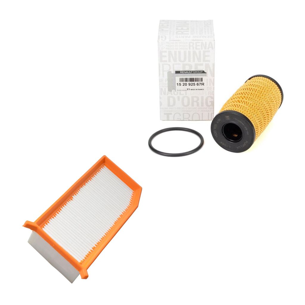 Duster 2-II Filtre Bakım Seti 1.5 Dci K9K 2018-> (Yağ+Hava Filtresi )