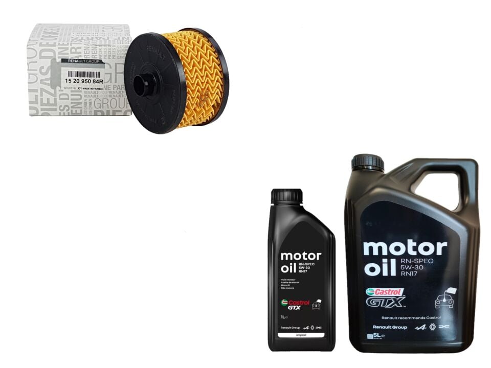 Duster 2-II Yağ Bakım Seti 1.0 Sce B4D 2018-> (Motor Yağı+Yağ Filtresi )