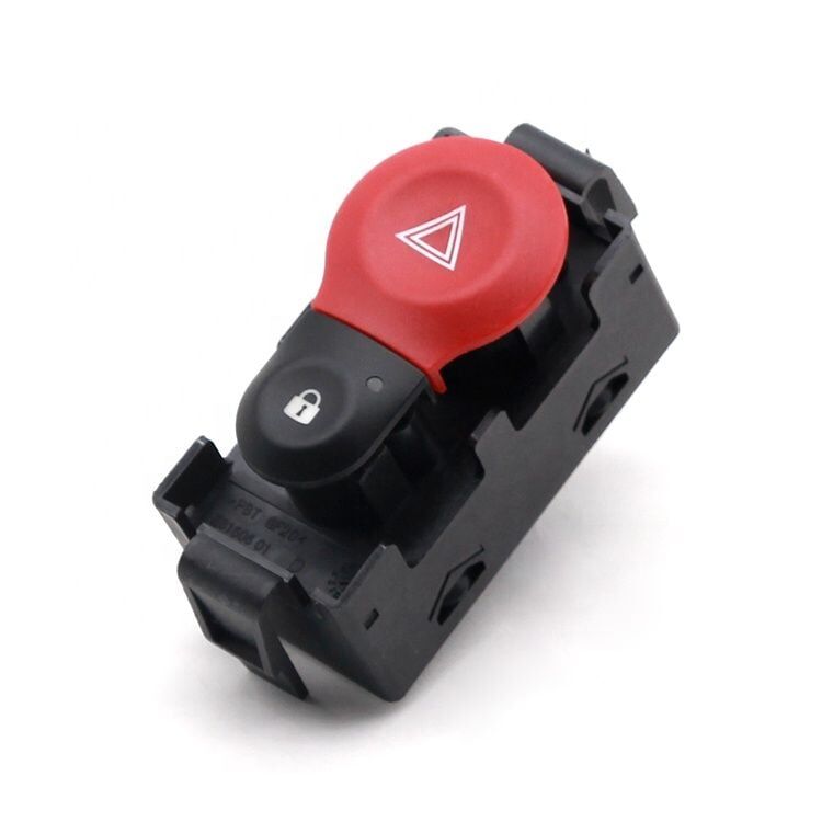 Kango 3-III Dörtlü Flaşör Düğmesi Butonu (2008-2020) 252105246R -Renault Mais