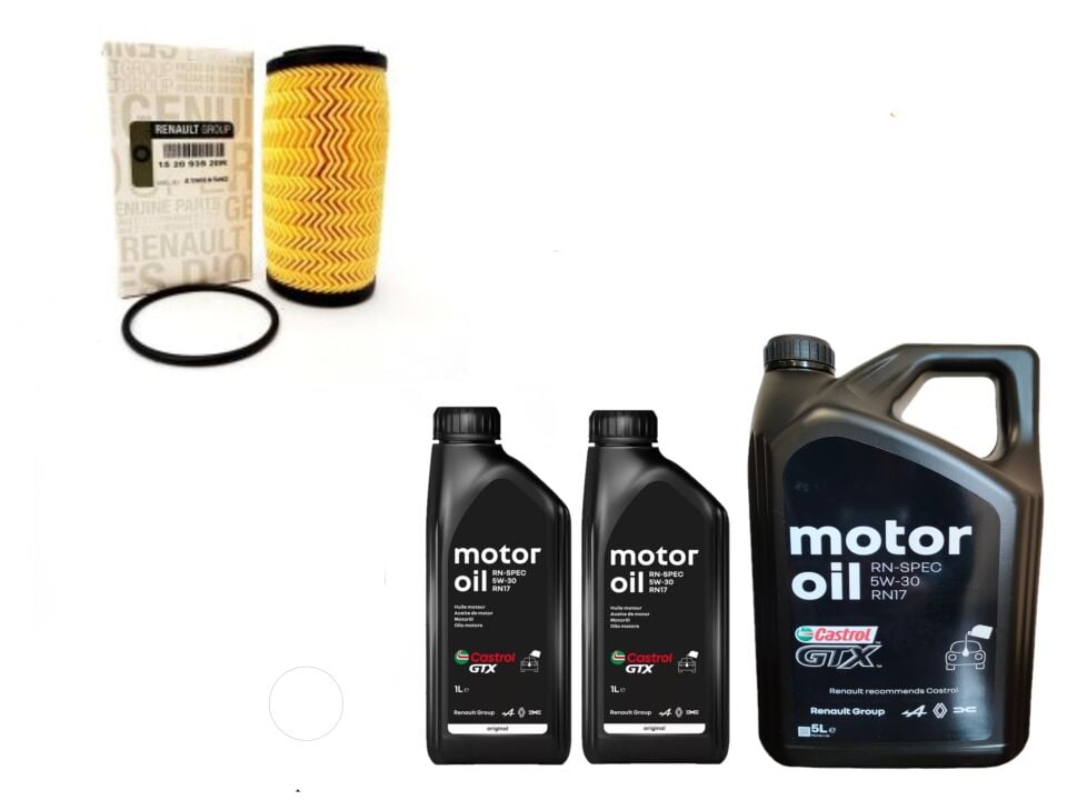 Megane 4-IV Talisman Yağ Bakım Seti 1.6 Dci R9M 2016-> (Motor Yağı+Yağ Filtre )