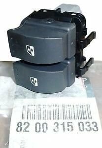 Megane 2-II Sol Cam Açma Düğmesi Butonu Gri (2003-2010) 8200315033 -Renault Mais