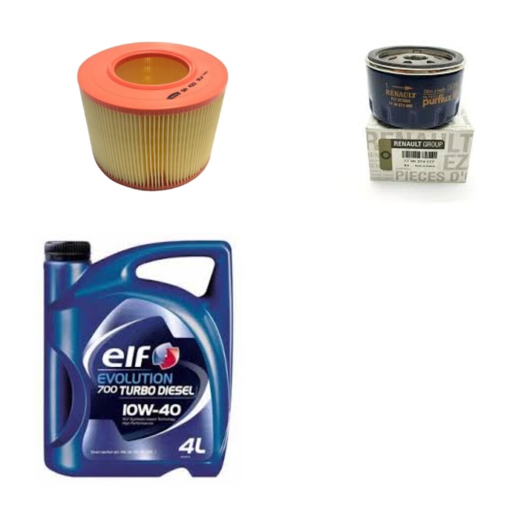 R19 Europa Yağ Bakım Seti 1.9 Dizel F8Q (Motor Yağı+Yağ+Hava Filtre )