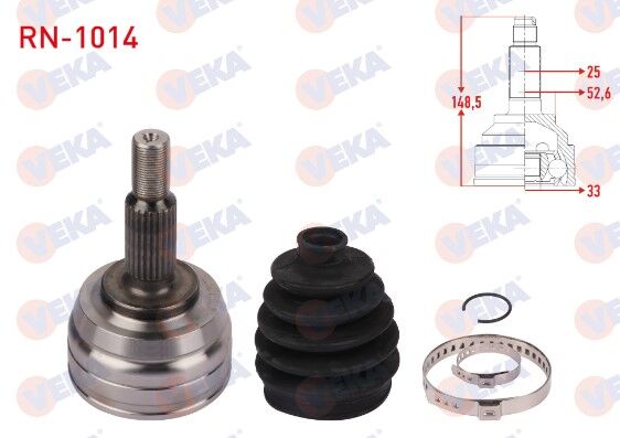 Duster 1-I 4X4 Sandero 1-I Ön Dış Aks Kafası (Dış Freze:23 İç Freze:22) 1.5 Dci K9K 8200930507 -Veka