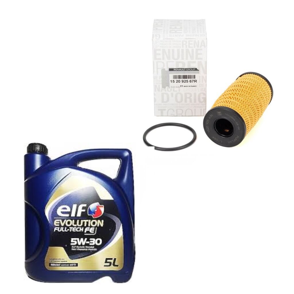 Duster 2-II Yağ Bakım Seti 1.5 Dci K9K 2018-> (Motor Yağı+Yağ Filtresi)