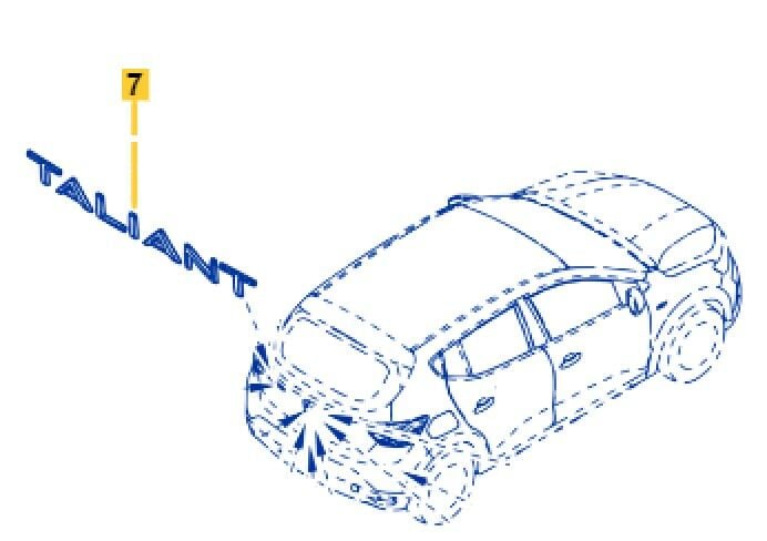 Taliant Arka Yazı (Monogram) 908924971R -Renault Mais