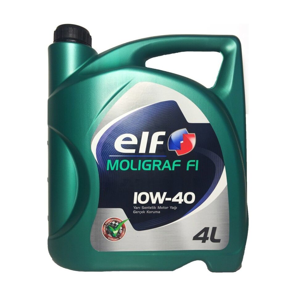 Motor Yağı Elf 10W-40 MOLIGRAF F1 4 Litre -Elf