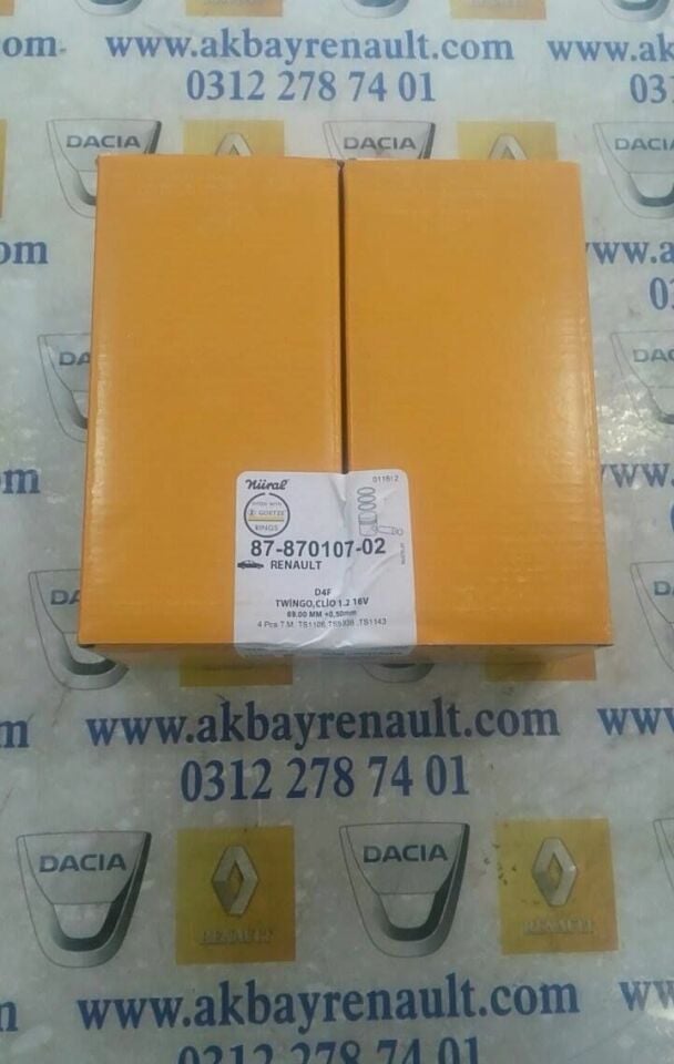 Clio 3-III Modus Piston Sekman 1.2 16 Valf D4F 0.50 (Adet) 8771954050-7701475781 -Goetze-Iss -Nüral