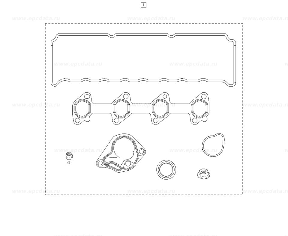Fluence Motor Üst Conta Takım 1.5 Dci K9K (2010-2016) 7701477501 -Renault Mais