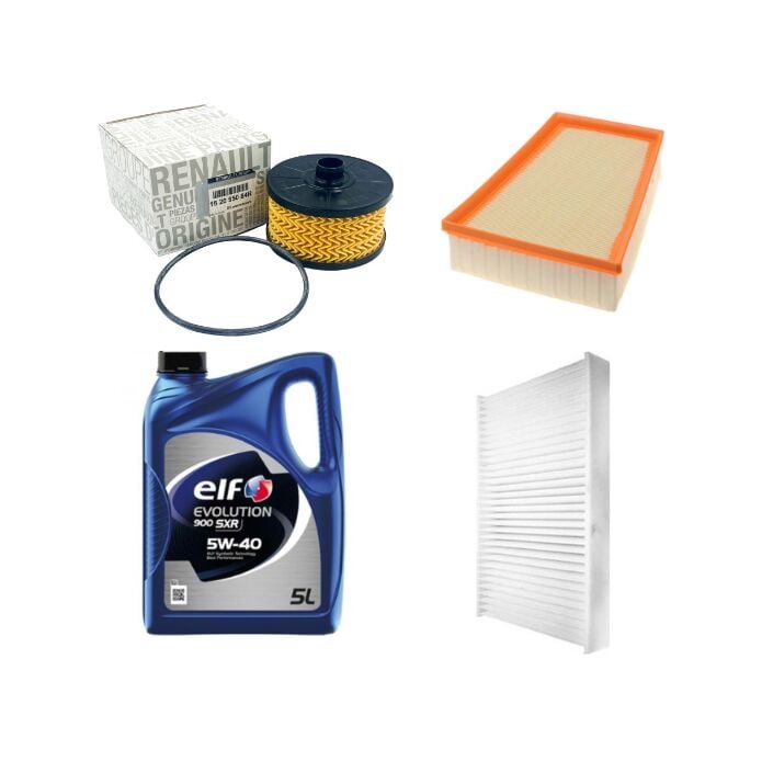 Megane 3-III Yağ Bakım Seti 1.4 Tce H4J (2008-2016) (Motor Yağı+Yağ+Hava+ Polen Filtre )