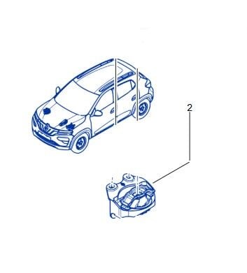 Dacia Spring Elektrikli Sağ Motor Takozu 2021-> 112112664R-Renault Mais