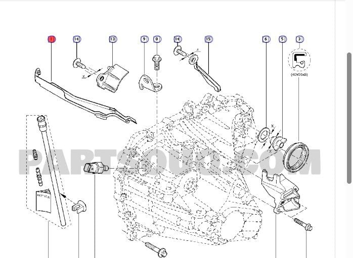 Logan 2-II Sandero 2-II Vites Yağlama Oluğu (2013-2020) 321073230R -Renault Mais