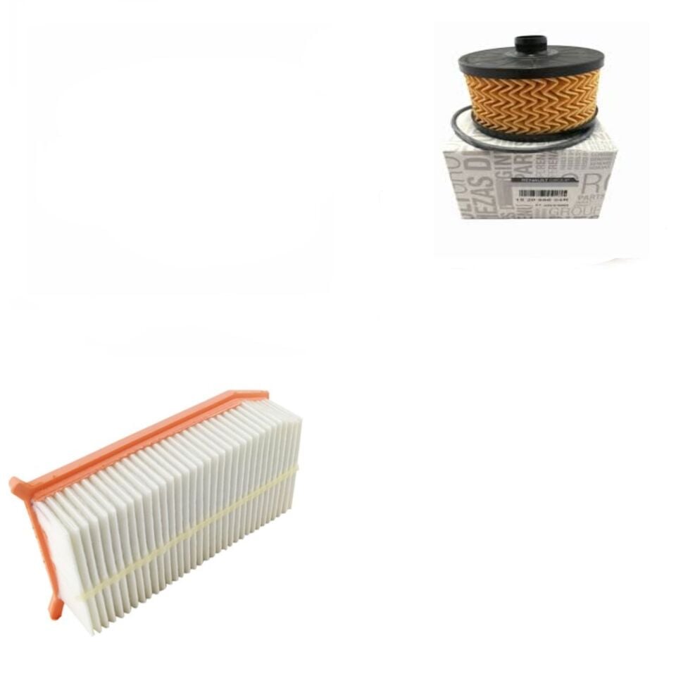 Clio 4-IV Captur 1-I Filtre Bakım Seti 0.9 Tce H4B-1.2 Tce H5F (2013-2020)(Yağ +Hava Filtre