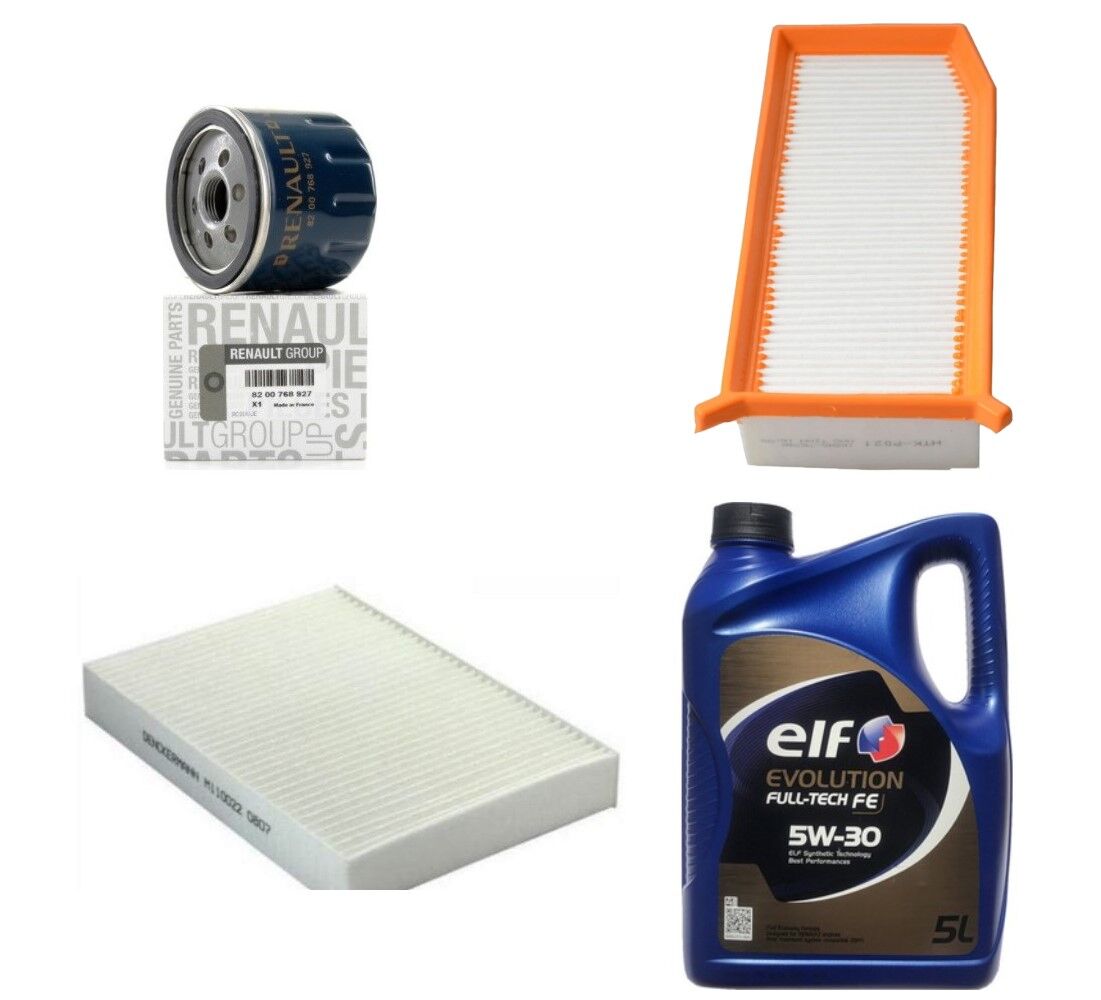 Logan 2-II Sandero 2-II Yağ Bakım Seti 1.5 Dci K9K (2013-2020)(Motor Yağı +Yağ+Hava+Polen Filtre)