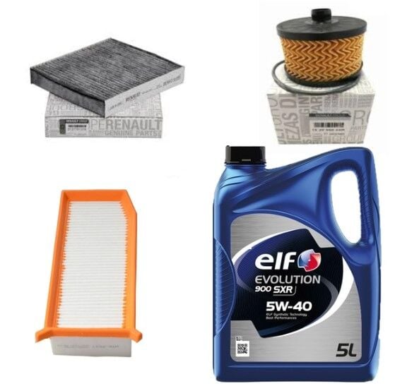 Logan Sandero 2-II Yağ Bakım Seti 0.9 Tce H4B-1.2 Tce H5F (13-20)(Motor Yağı+Yağ+Hava+Polen Filtre