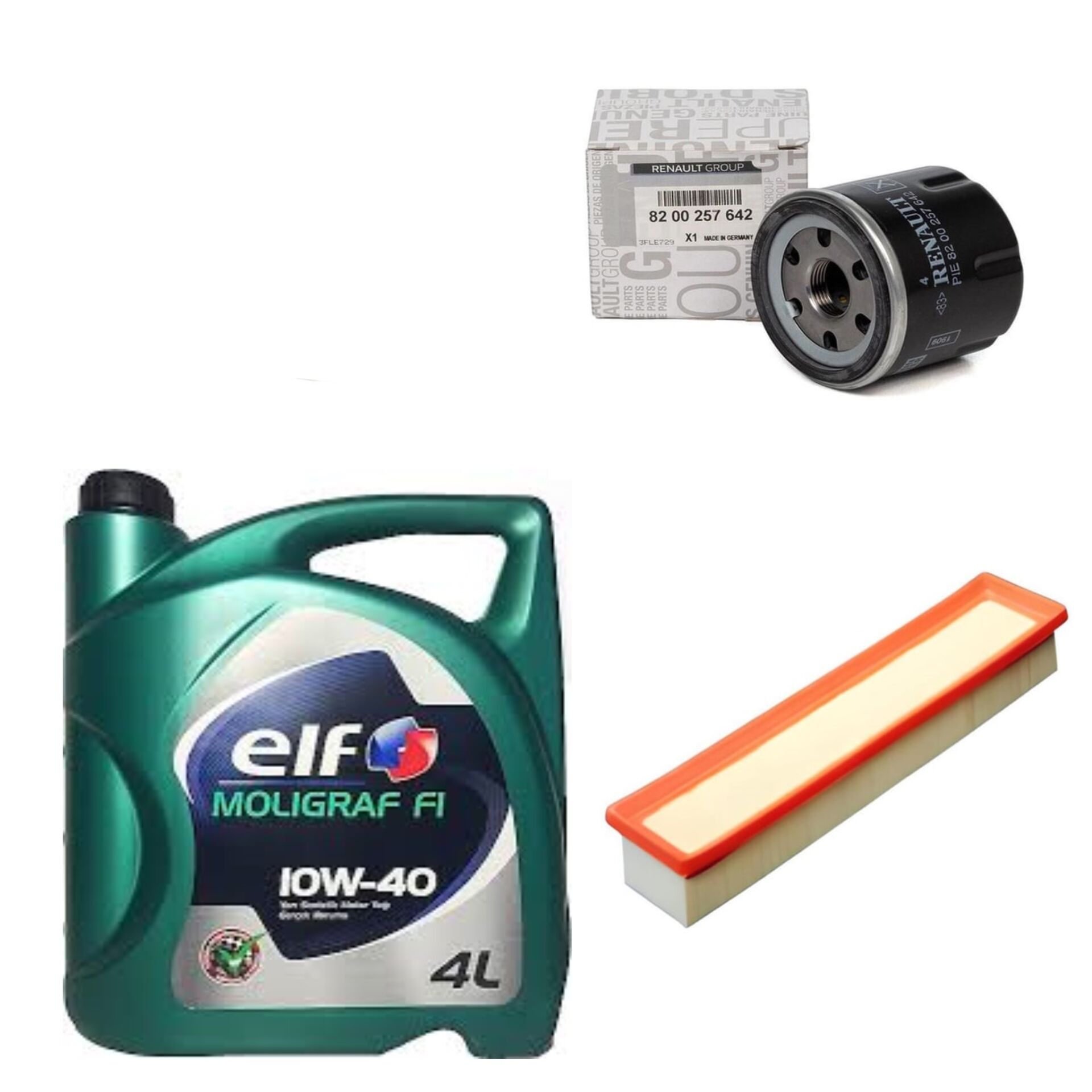 Clio 2-II Symbol Joy Yağ Bakım Seti 1.2 16V D4F (2013-2020)(Motor Yağı+Yağ+Hava Filtre