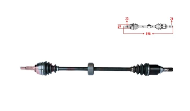 Symbol 2-II Logan 2-II Sandero 2-II Sağ Ön Aks Mekanik 5Vites 1.0 Sce B4D 391007857R-391009727R-Veka