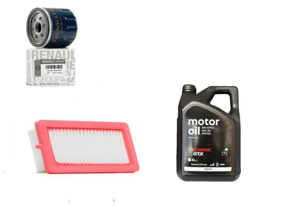 Taliant Sandero 3-III Yağ Bakım Seti 1.0 Sce B4D 2020-> (Motor Yağı+Yağ+Hava Filtre )