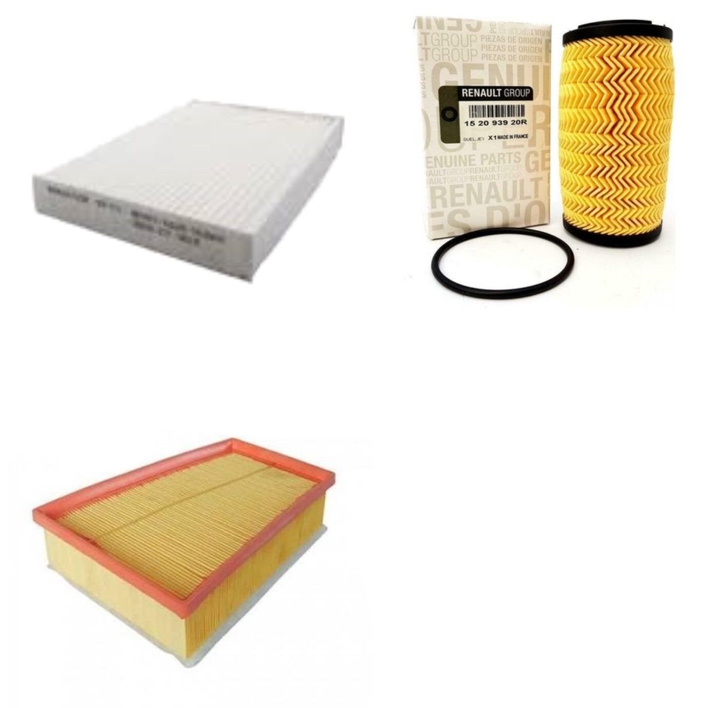 Megane 4-IV Talisman Filtre Bakım Seti 1.5 Dci K9K-1.6 Dci R9M 2016-> (Yağ+Hava+ Polen Filtre)