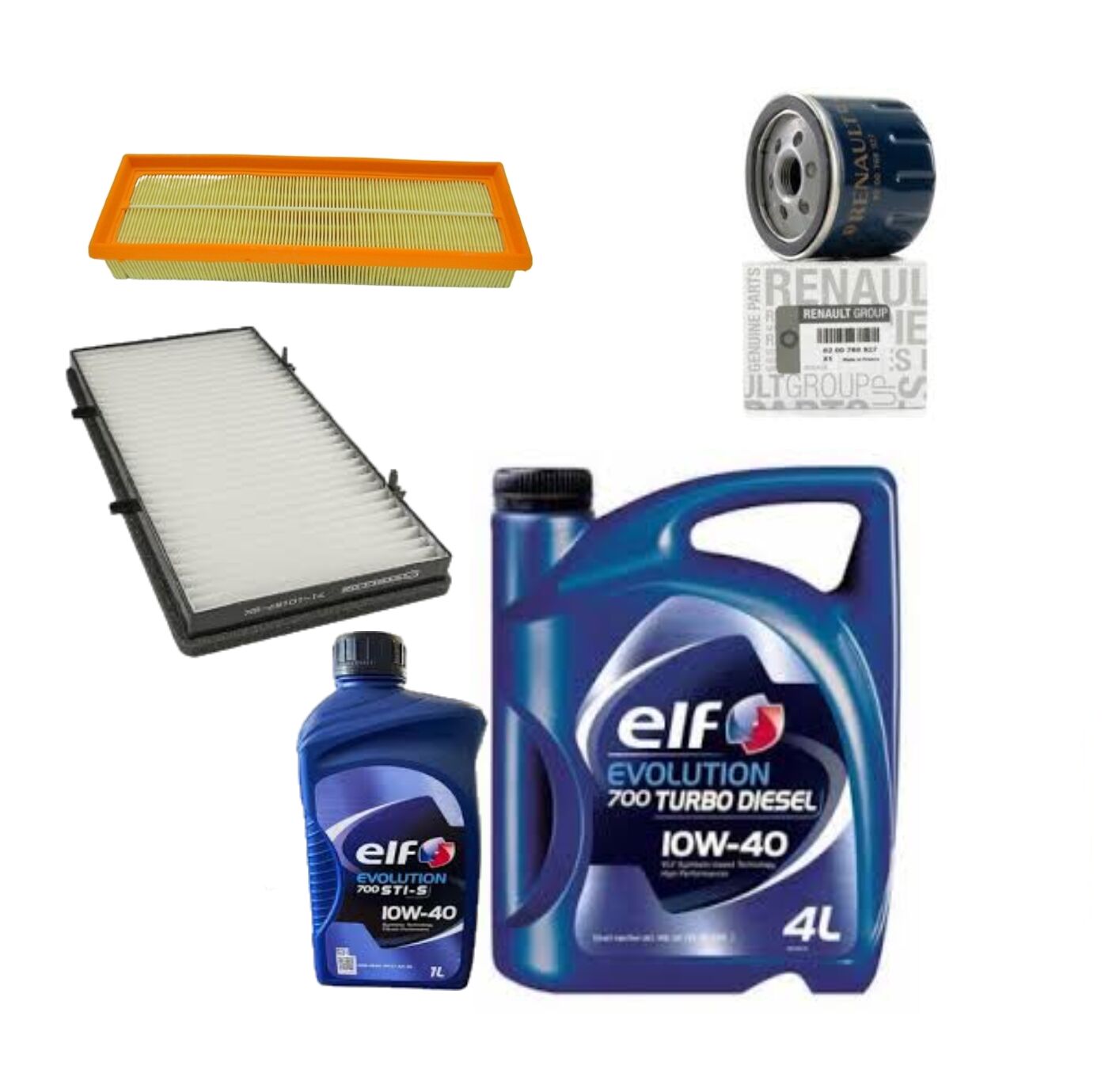 Trafic 2-II Yağ Bakım Seti 1.9 Dci F9Q (2002-2012) (Motor Yağı+Yağ+Hava+Polen Filtre)