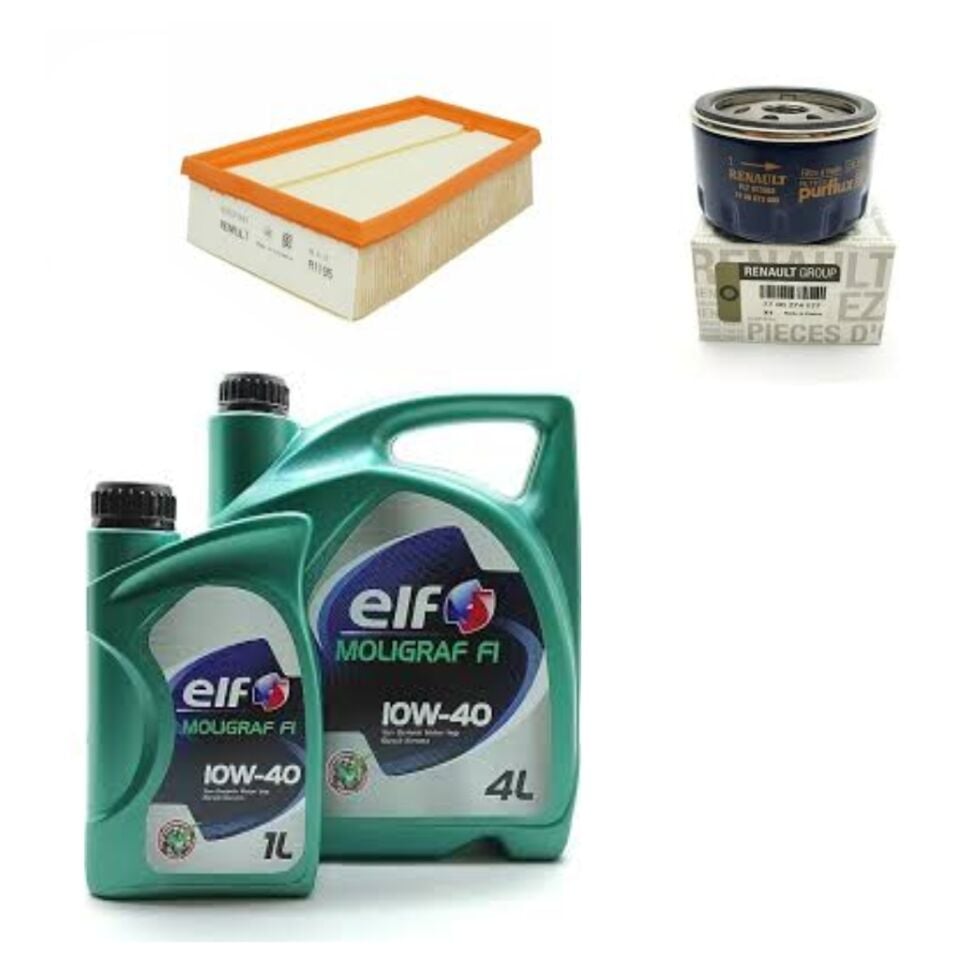 Scenic 2-II Yağ Bakım Seti 1.6-2.0 16V -K4M F4R(2003-2010)(Motor Yağı+Yağ+Hava Filtre )
